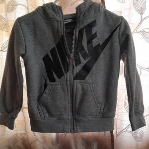 Nike Kids Gray Zip-Up Hoodie